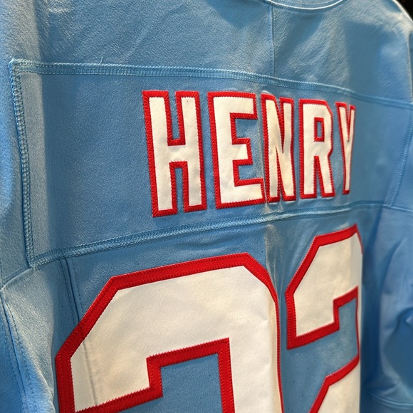 Derrick Henry Tennessee Titans Nike Oilers Throwback Vapor F.U.S.E. Elite Jersey - Picture 8 of 10